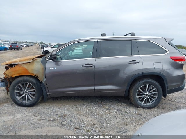 12670102 :رقم المزاد ، 5TDJGRFH2JS049989 vin ، 2018 Toyota Highlander Hybrid/xle مزاد بيع