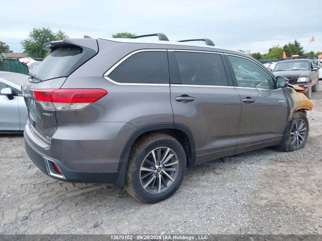 12670102 :رقم المزاد ، 5TDJGRFH2JS049989 vin ، 2018 Toyota Highlander Hybrid/xle مزاد بيع