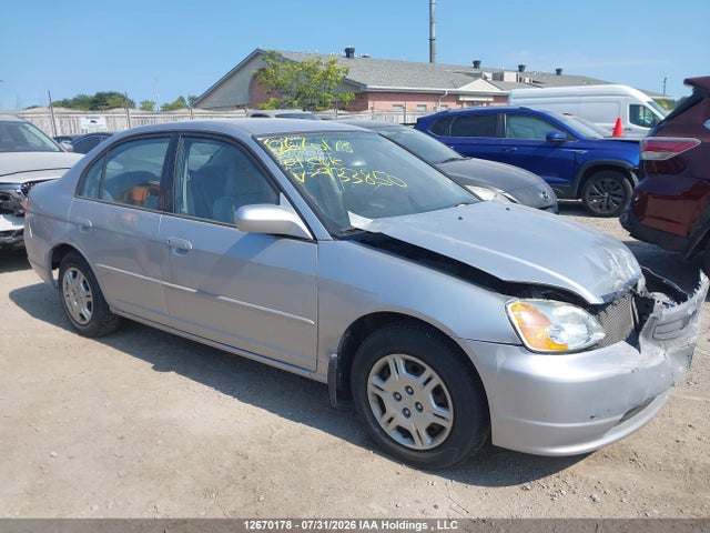 2001 Honda Civic Lx-g მანქანა იყიდება აუქციონზე, vin: 2HGES16691H933850, აუქციონის ნომერი: 12670178