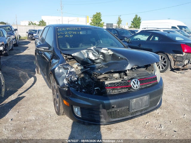 2010 Volkswagen Gti მანქანა იყიდება აუქციონზე, vin: WVWHV7AJ9AW259525, აუქციონის ნომერი: 12670227