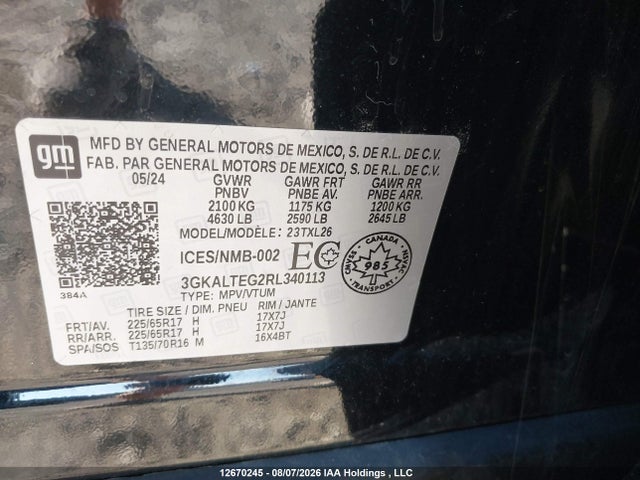 GMC Terrain Sle 2024 3GKALTEG2RL340113 Image 19