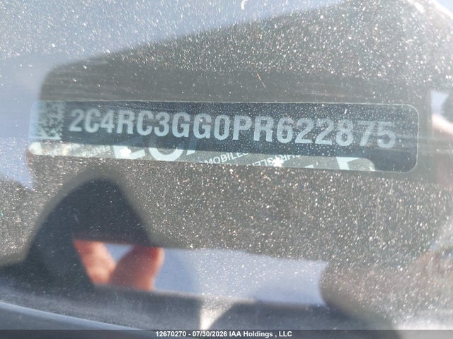 2C4RC3GG0PR622875 Chrysler Pacifica Limited