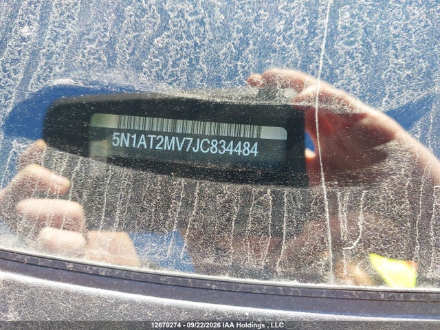 12670274 :رقم المزاد ، 5N1AT2MV7JC834484 vin ، 2018 Nissan Rogue Midnight Edition/s/sl/sl W/propilot Assist/sv مزاد بيع