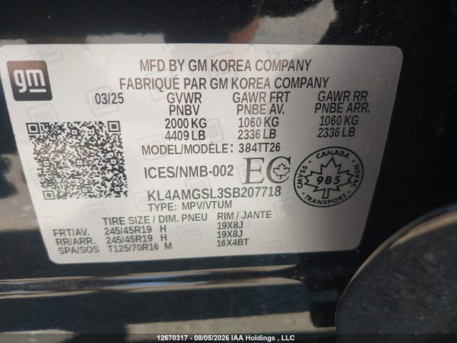 Продажа на аукционе авто 2025 Buick Encore Gx Avenir Awd, vin: KL4AMGSL3SB207718, номер лота: 12670317