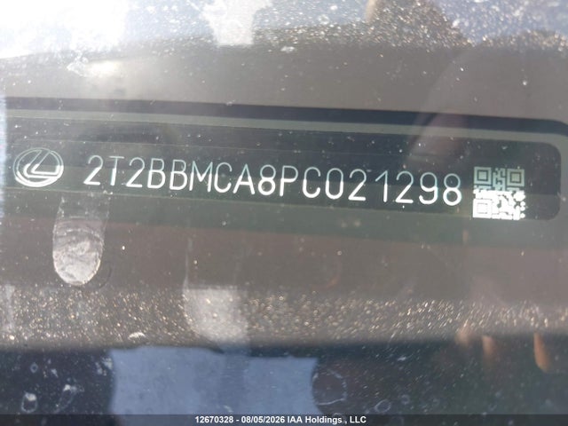 12670328 :رقم المزاد ، 2T2BBMCA8PC021298 vin ، 2023 Lexus Rx 350h مزاد بيع