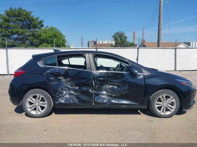 2019 Chevrolet Cruze Lt მანქანა იყიდება აუქციონზე, vin: 3G1BE6SM4KS553056, აუქციონის ნომერი: 12670336