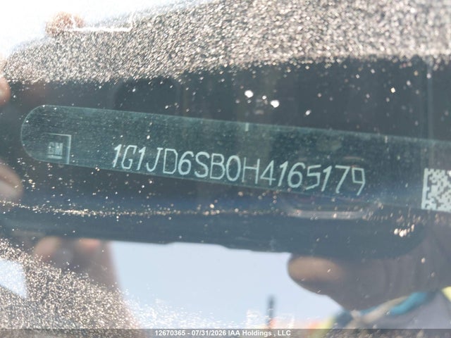 Aukcja sprzedaży 2017 Chevrolet Sonic Lt Auto, vin: 1G1JD6SB0H4165179, numer aukcji: 12670365