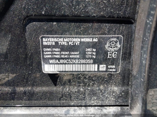 WBAJB9C52KB288358 BMW M550i Xdrive