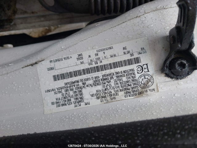 12670424 :رقم المزاد ، 1FADP3N25DL191501 vin ، 2013 Ford Focus Titanium مزاد بيع