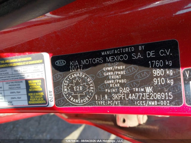KIA Forte 2018 3KPFL4A77JE206915 Image 9