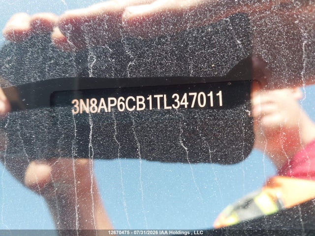12670475 :رقم المزاد ، 3N8AP6CB1TL347011 vin ، 2026 Nissan Kicks Sv Awd Cvt مزاد بيع