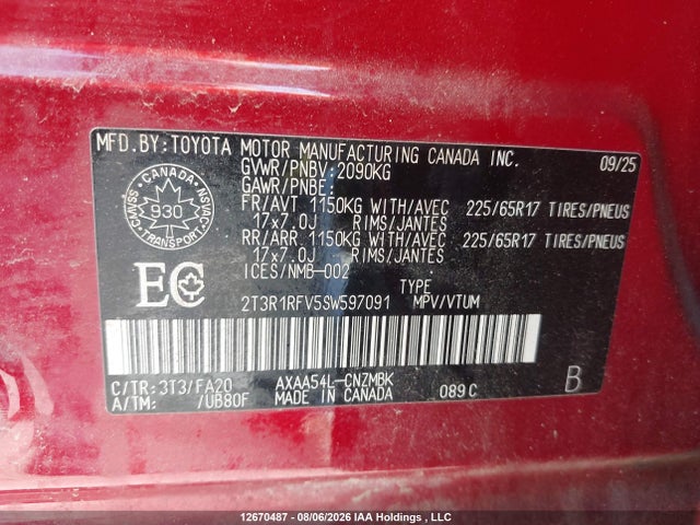 Toyota RAV4 2025 2T3R1RFV5SW597091 Image 19