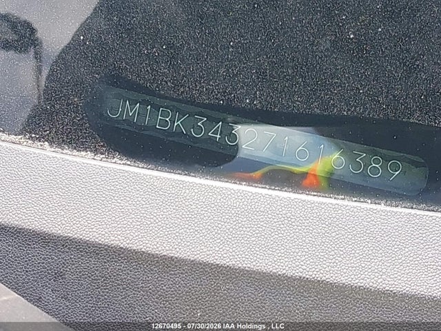 Aukcja sprzedaży 2007 Mazda 3 Hatchback, vin: JM1BK343271616389, numer aukcji: 12670495