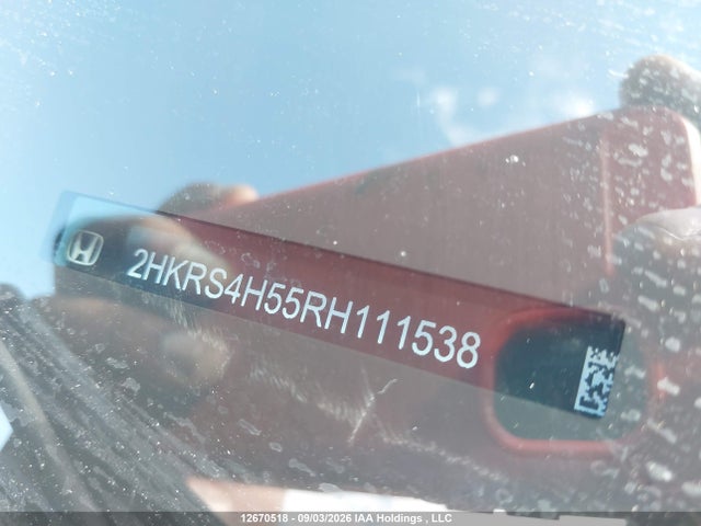 12670518 :رقم المزاد ، 2HKRS4H55RH111538 vin ، 2024 Honda Cr-v Sport مزاد بيع
