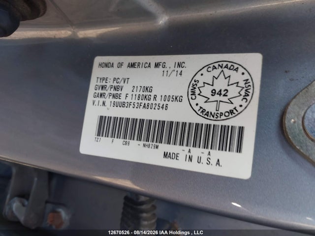 Acura TLX TECH 2015 19UUB3F53FA802546 Image 17