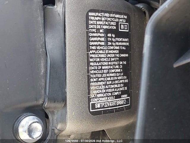 Triumph Motorcycle Tiger 1200 Gt Pro 2024 SMTP22V4XRTBR6612 Image 13