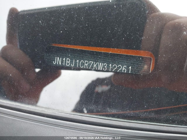 Продаж на аукціоні авто 2019 Nissan Qashqai S/sl/sv, vin: JN1BJ1CR7KW312261, номер лоту: 12670586