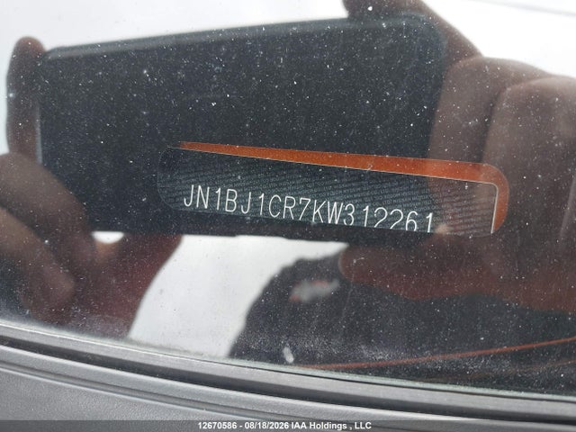 Продаж на аукціоні авто 2019 Nissan Qashqai S/sl/sv, vin: JN1BJ1CR7KW312261, номер лоту: 12670586