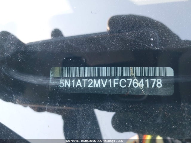 5N1AT2MV1FC764178 Nissan Rogue S/sl/sv