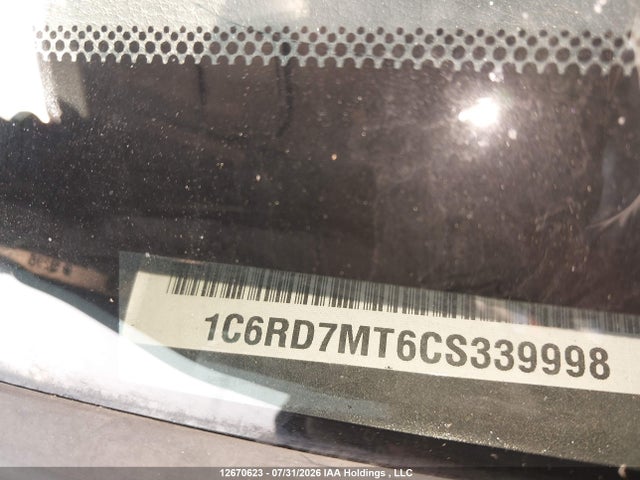 12670623 :رقم المزاد ، 1C6RD7MT6CS339998 vin ، 2012 Ram 1500 Sport مزاد بيع