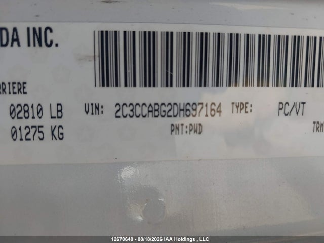 Aukcja sprzedaży 2013 Chrysler 300 S, vin: 2C3CCABG2DH697164, numer aukcji: 12670640