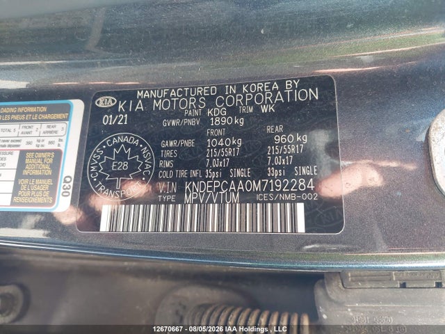 KIA Seltos Lx 2021 KNDEPCAA0M7192284 Image 9