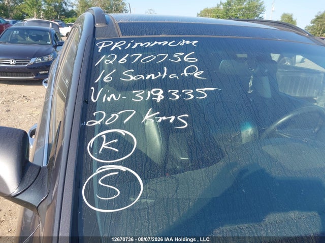 12670736 :رقم المزاد ، 5XYZUDLA8GG319335 vin ، 2016 Hyundai Santa Fe Sport 2.0t Limited مزاد بيع
