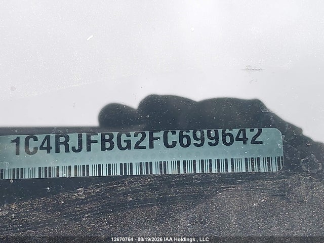 1C4RJFBG2FC699642 Jeep Grand Cherokee Limited