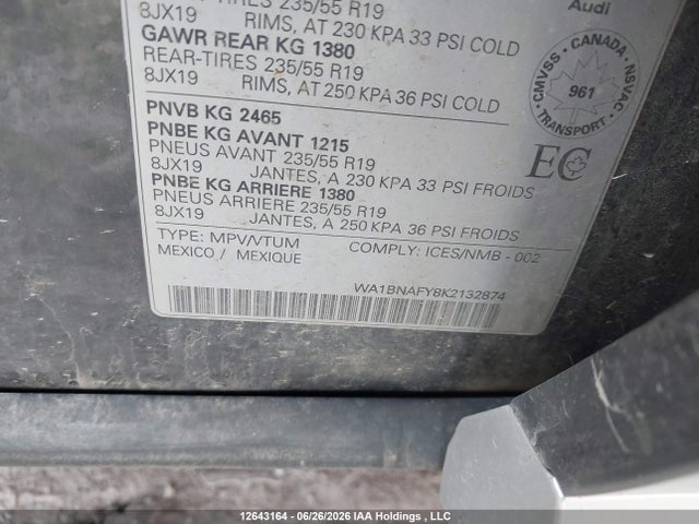 WA1BNAFY8K2132874 Audi Q5 45 Progressiv