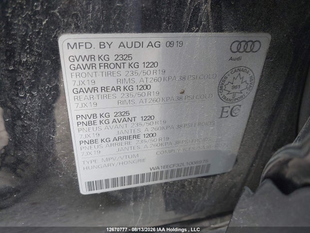 WA1EECF32L1008975 Audi Q3