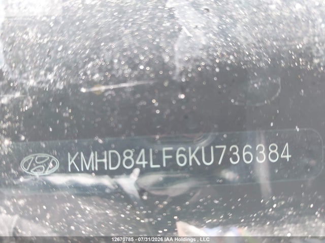 12670785 :رقم المزاد ، KMHD84LF6KU736384 vin ، 2019 Hyundai Elantra Preferred مزاد بيع