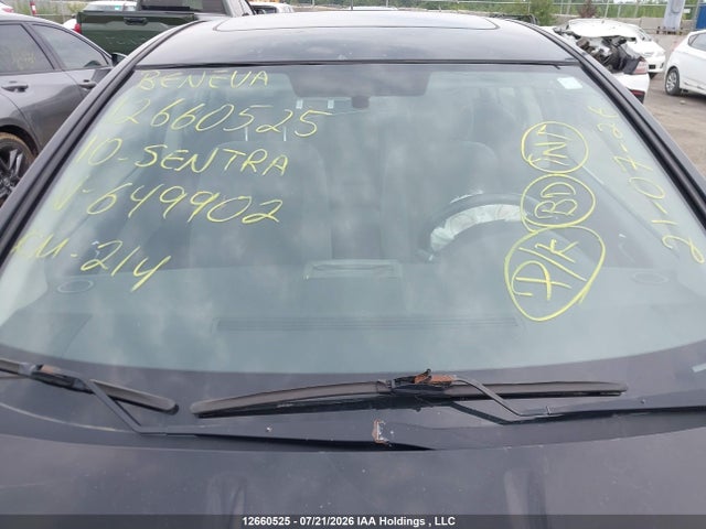 2010 Nissan Sentra 2.0s მანქანა იყიდება აუქციონზე, vin: 3N1AB6AP0AL649902, აუქციონის ნომერი: 12660525
