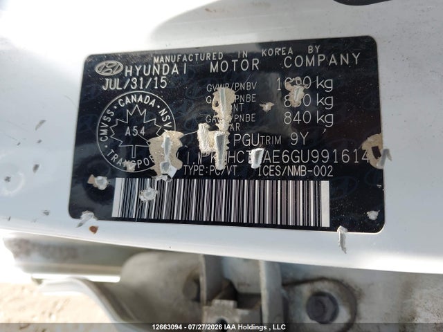 Hyundai ACCENT GL 2016 KMHCT4AE6GU991614 Image 19