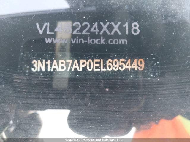 3N1AB7AP0EL695449 Nissan Sentra 1.8 S/1.8 Sl/1.8 Sr/1.8 Sv/s