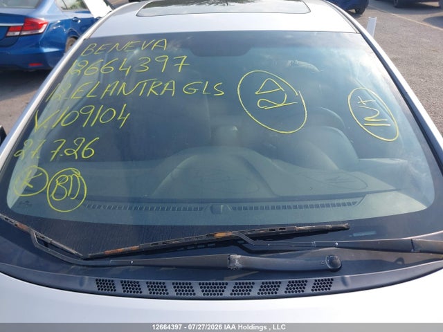 12664397 :رقم المزاد ، 5NPDH4AE3CH109104 vin ، 2012 Hyundai Elantra Gls مزاد بيع
