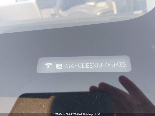 Aukcja sprzedaży 2022 Tesla Model Y, vin: 7SAYGDEEXNF469439, numer aukcji: 12670841