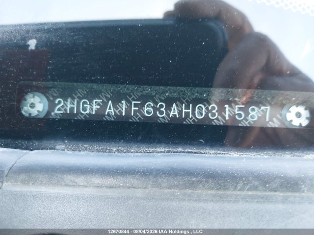Aukcja sprzedaży 2010 Honda Civic Lx-s, vin: 2HGFA1F63AH031587, numer aukcji: 12670844