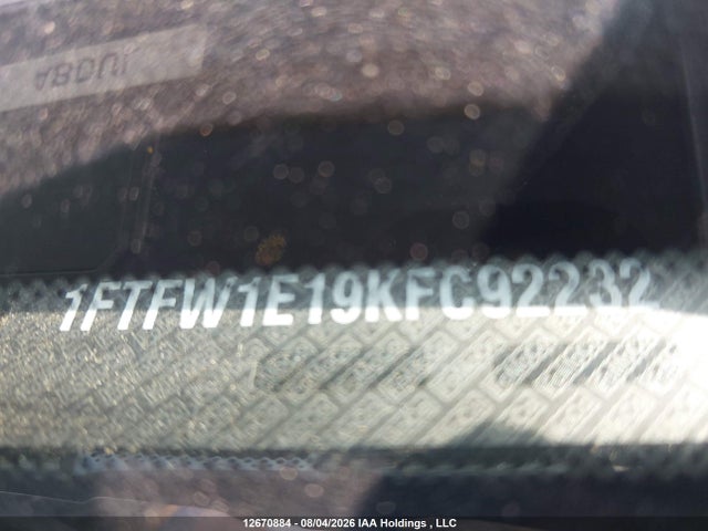 Ford F150 Supercrew 2019 1FTFW1E19KFC92232 Image 9