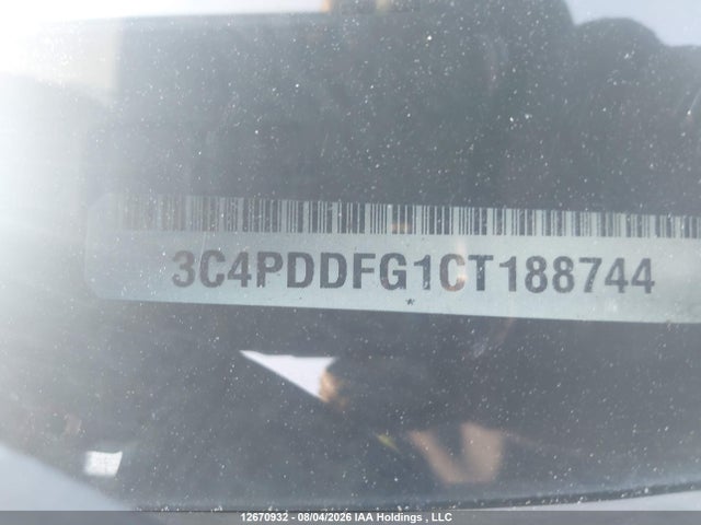 12670932 :رقم المزاد ، 3C4PDDFG1CT188744 vin ، 2012 Dodge Journey R/t مزاد بيع
