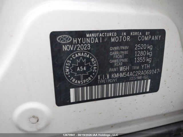 KMHM54AC2RA069147 Hyundai Ioniq 6 Limited