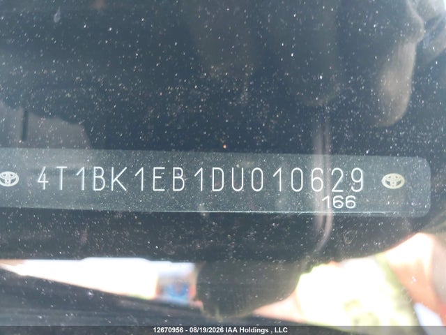 2013 Toyota Avalon Premium/touring/limited მანქანა იყიდება აუქციონზე, vin: 4T1BK1EB1DU010629, აუქციონის ნომერი: 12670956