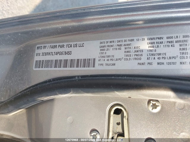 RAM 1500 Classic Slt 2023 3C6RR7LT4PG678453 Image 9