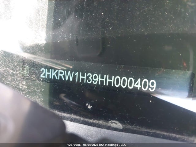 12670986 :رقم المزاد ، 2HKRW1H39HH000409 vin ، 2017 Honda Cr-v Lx مزاد بيع
