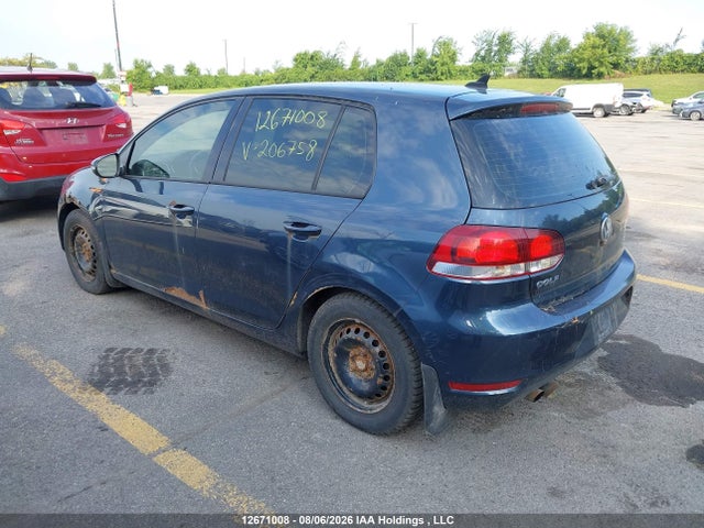 12671008 :رقم المزاد ، WVWDA7AJ2CW206758 vin ، 2012 Volkswagen Golf مزاد بيع