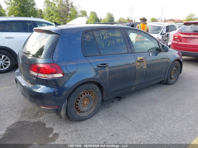 12671008 :رقم المزاد ، WVWDA7AJ2CW206758 vin ، 2012 Volkswagen Golf مزاد بيع