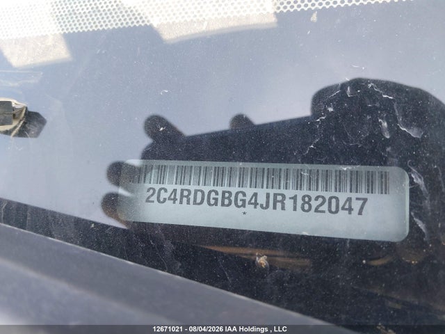 Продажа на аукционе авто 2018 Dodge Grand Caravan Se, vin: 2C4RDGBG4JR182047, номер лота: 12671021