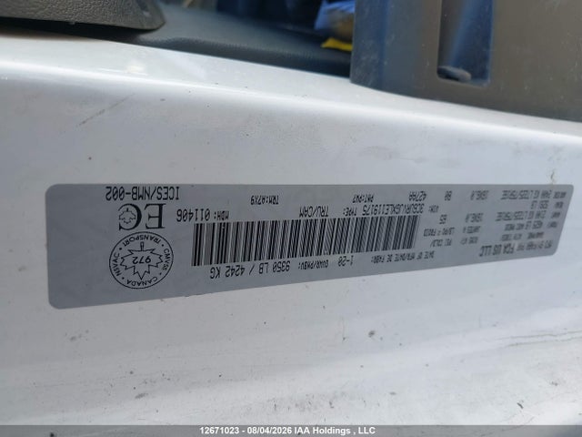 Aukcja sprzedaży 2020 Ram Promaster 3500 3500 High, vin: 3C6URVJGXLE119175, numer aukcji: 12671023