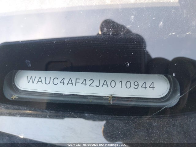 12671033 :رقم المزاد ، WAUC4AF42JA010944 vin ، 2018 Audi S4 Prestige مزاد بيع