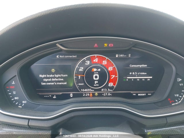 12671033 :رقم المزاد ، WAUC4AF42JA010944 vin ، 2018 Audi S4 Prestige مزاد بيع