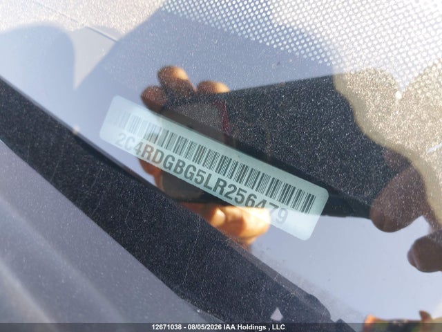 12671038 :رقم المزاد ، 2C4RDGBG5LR256479 vin ، 2020 Dodge Grand Caravan Se مزاد بيع